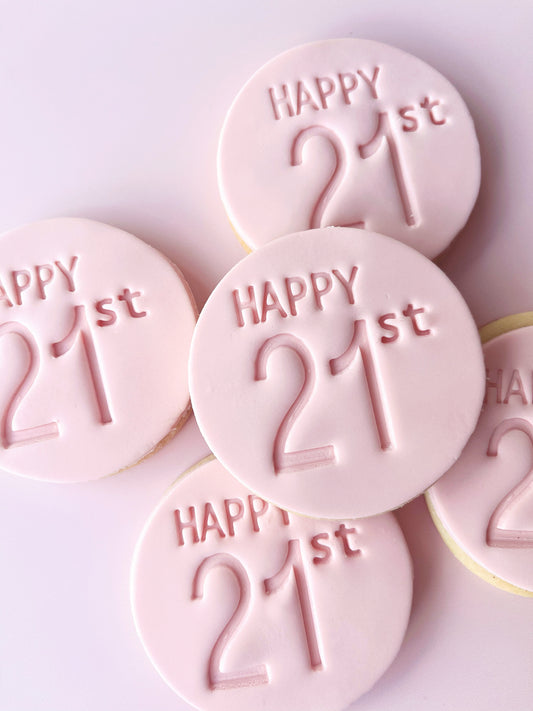 Happy 21st cookies