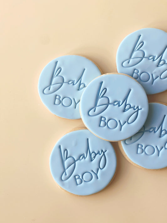 Baby boy cookies