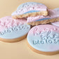 Gender reveal cookies
